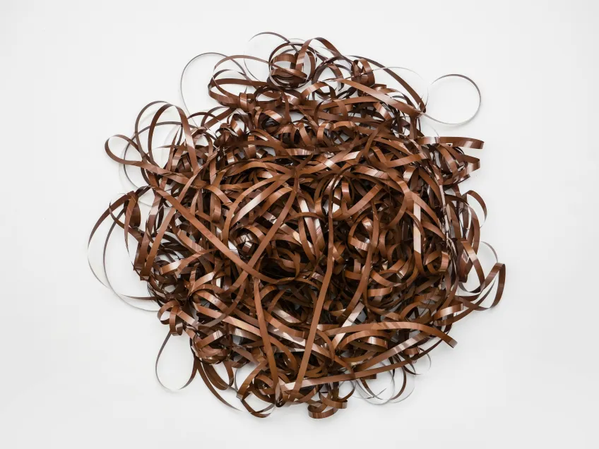 Tangled casette tape