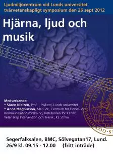 Hjärna, ljud och musik